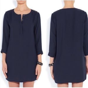 Paul & Joe Embellished Shoulders Shift Dress